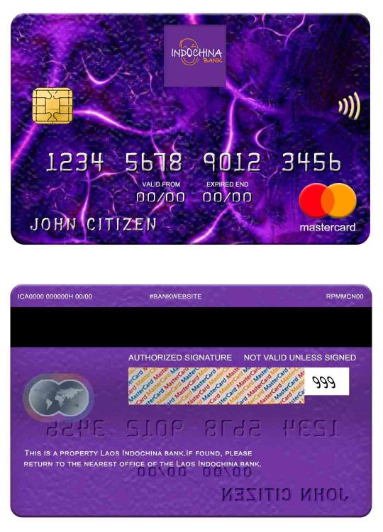Laos Indochina Bank mastercard